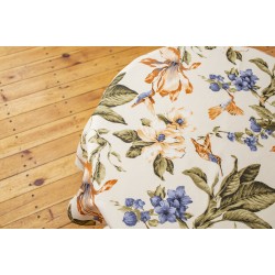 Fata de masa Bosfor Decor, Dreptunghiulara, Model Colibri, Portocaliu, Bumbac anti-murdarie